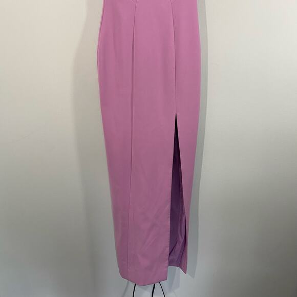Likely Women Lilac Sleeveless V-neck Long Georgina Sheath Dress Size 2 - Picture 5 of 8